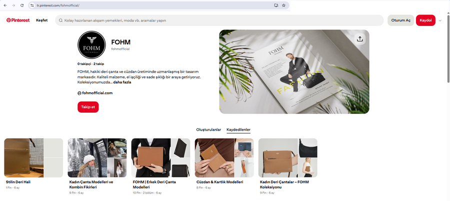 FOHM Pinterest panoları