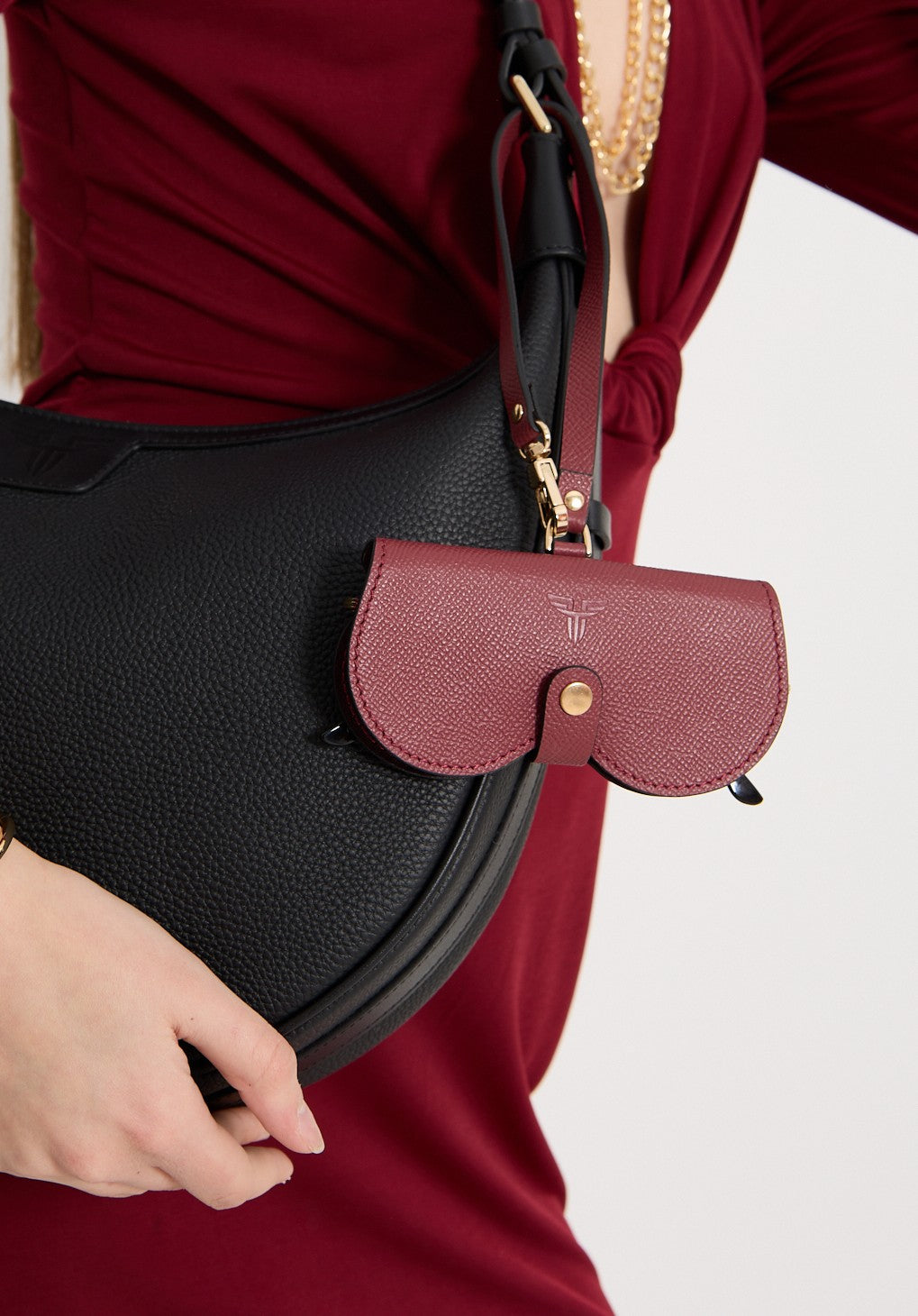 Deri Gözlük Kılıfı - Çantaya Asılabilir Model - FOHM