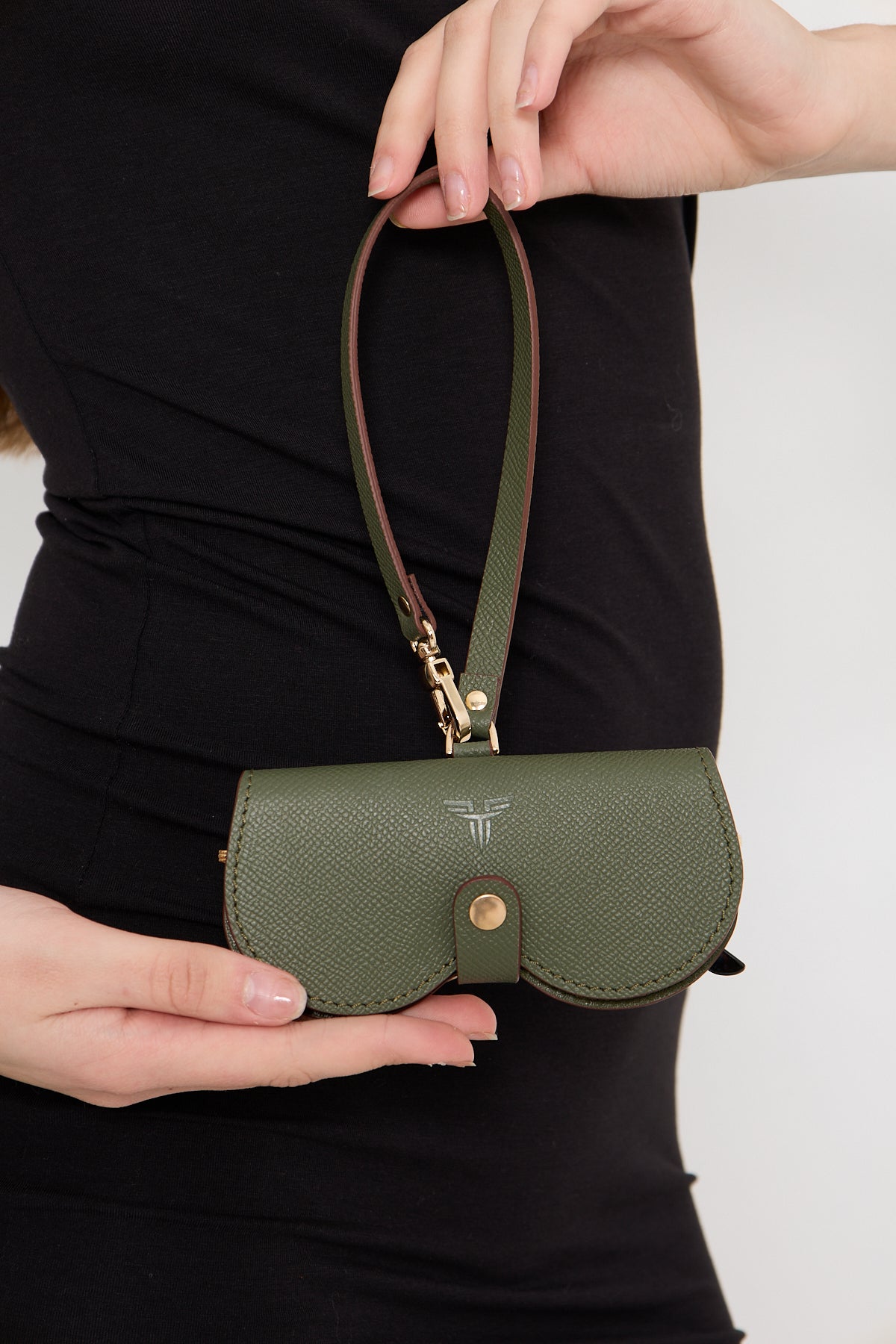 Deri Gözlük Kılıfı - Çantaya Asılabilir