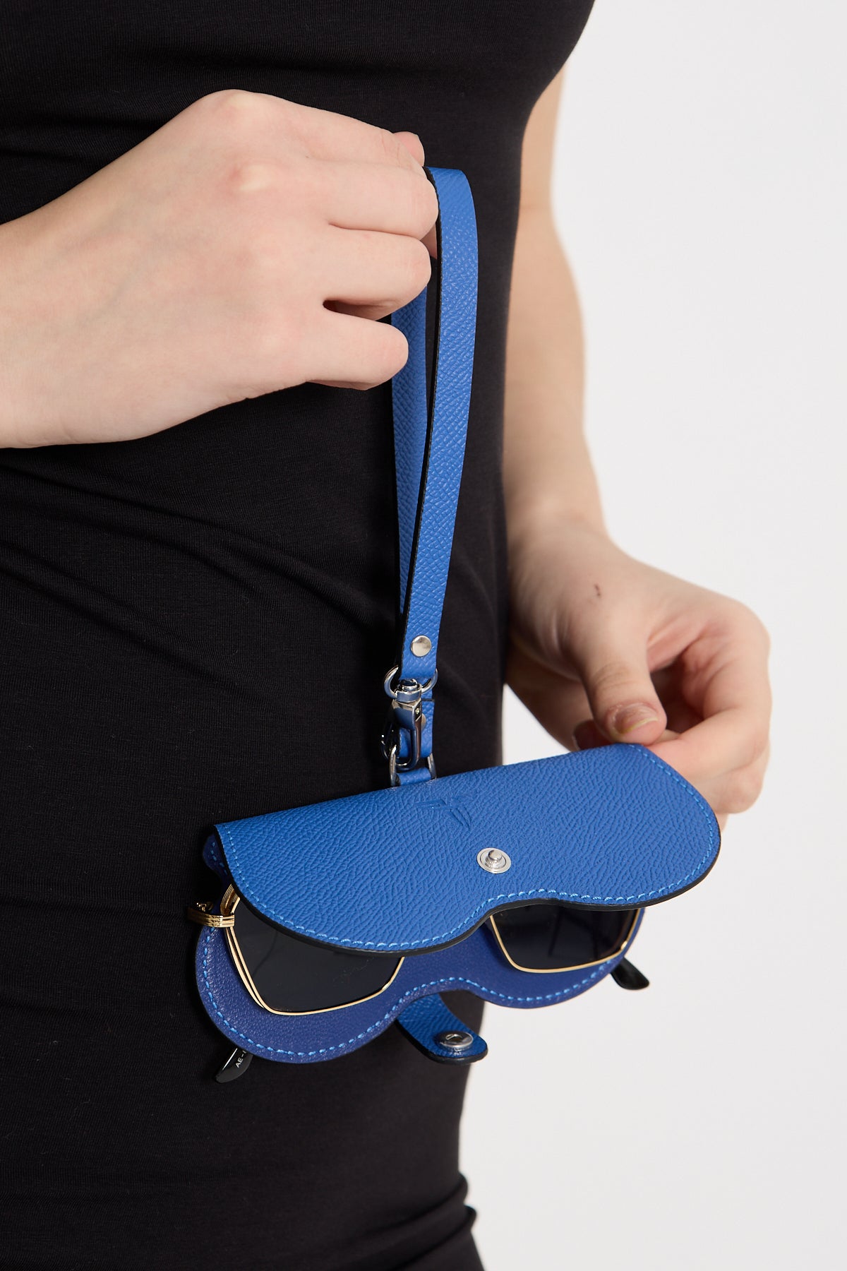 Deri Gözlük Kılıfı - Çantaya Asılabilir