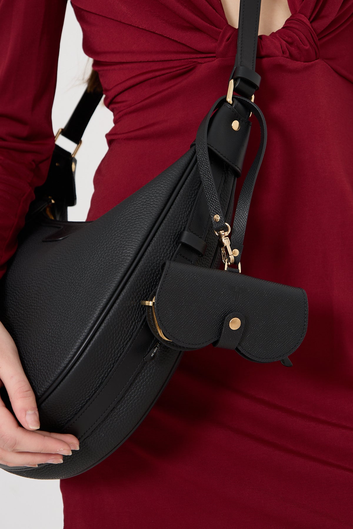 Deri Gözlük Kılıfı - Çantaya Asılabilir