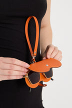 Deri Gözlük Kılıfı - Çantaya Asılabilir