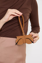 Deri Gözlük Kılıfı - Çantaya Asılabilir